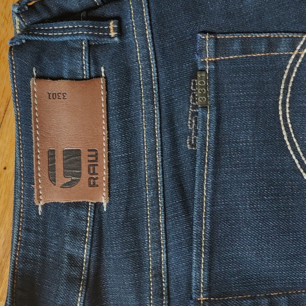 3301 G-Star Mid Waist Bootleg Jeans, 28/32 ***